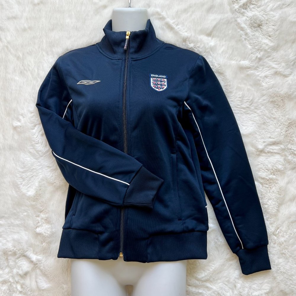 Umbro Women's Official England Knit Navy Jacket Size L | NWT